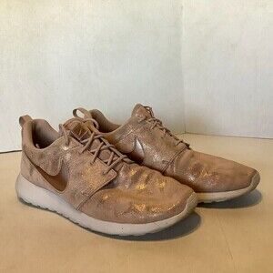 Women's Nike Roshe One Premium 833928-900 Metallic Rose/Gold Shoes US Size 10